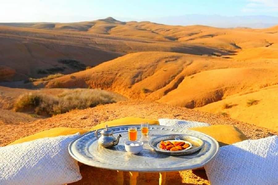 From Marrakech: Atlas Mountains and Three Valleys Day Trip - The camel ride and the Agafay desert
