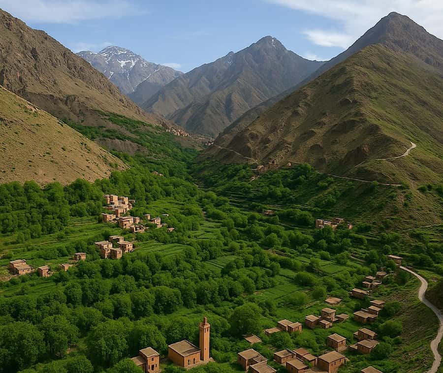 From Marrakech: Atlas Mountains Day Trip with Camel Ride - A generous lunch in Ait Souka