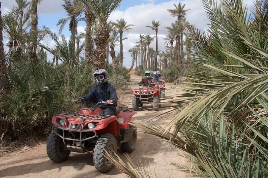 From Marrakech: Camel Ride, Quad Bike & Spa Full-Day Trip - Quad biking across the Palmeraie