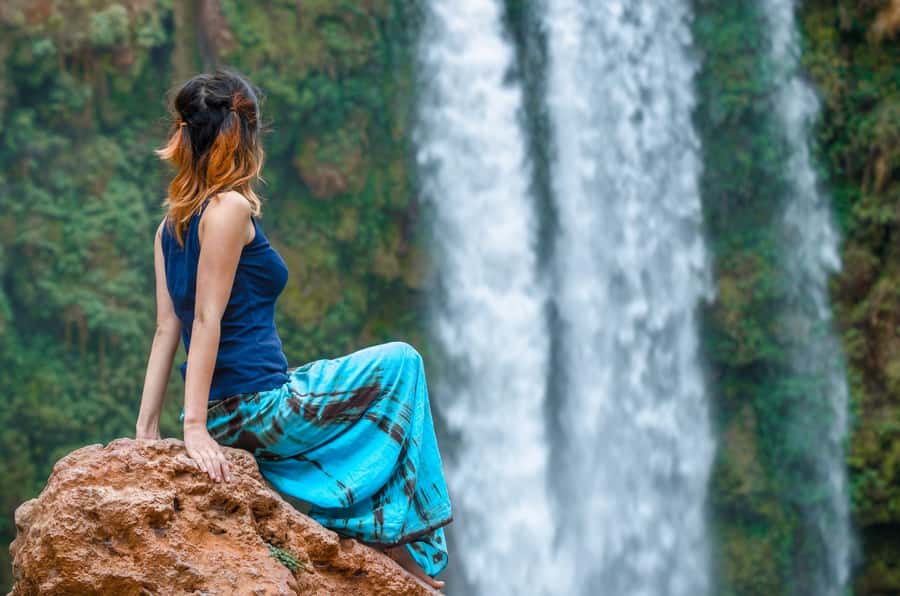 From Marrakech: Private Ouzoud Falls & Boat Ride Day Trip - Free time beside the river and natural pools