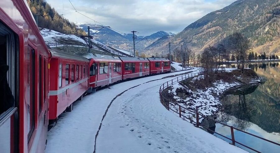From Milan: Bernina Train, Swiss Alps & St. Moritz Day Trip - The 2-hour-20-minute rail journey through Graubünden