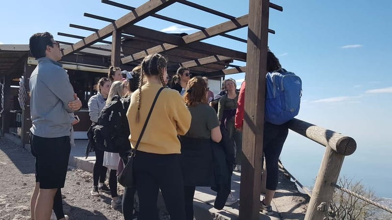 From Naples: Day Trip to Mount Vesuvius - The uphill walk to the volcanic rim