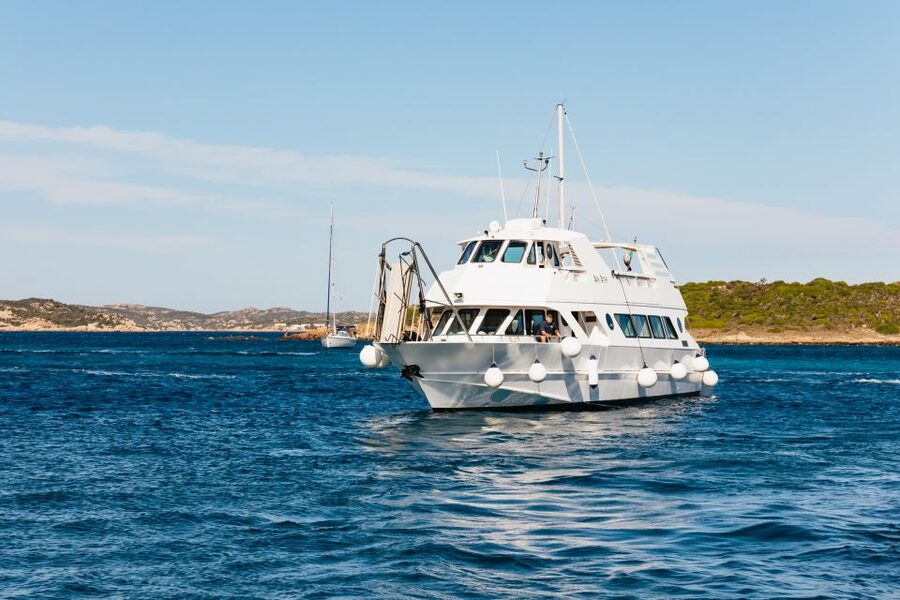 From Palau: La Maddalena Islands Full-Day Trip by Boat - The return route around Caprera and Santo Stefano