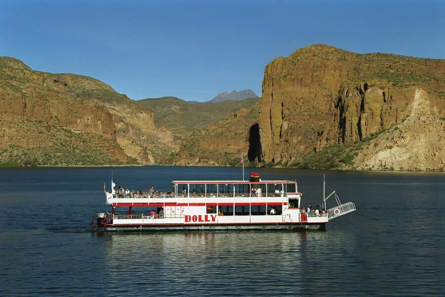 From Phoenix: Apache Trail & Dolly Steamboat Day Trip - Tortilla Flat, an old stagecoach stop with six residents