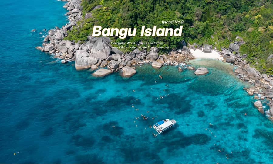 From Phuket or Khaolak : Similan Islands Day Trip - Ba Ngu Island and the first coral stop