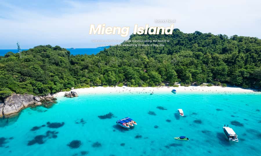 From Phuket or Khaolak : Similan Islands Day Trip - Thai lunch and a slower hour on Miang Island