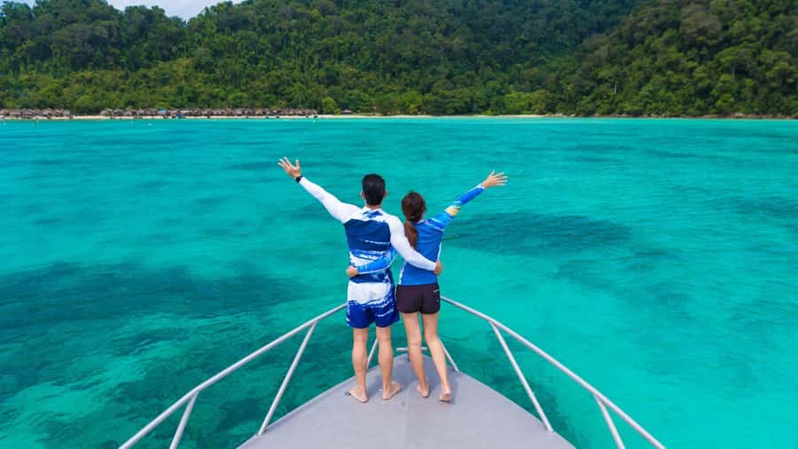 From Phuket or Khaolak: Surin Islands Day Trip - Nemo Bay and Twin Beach: your first water stop