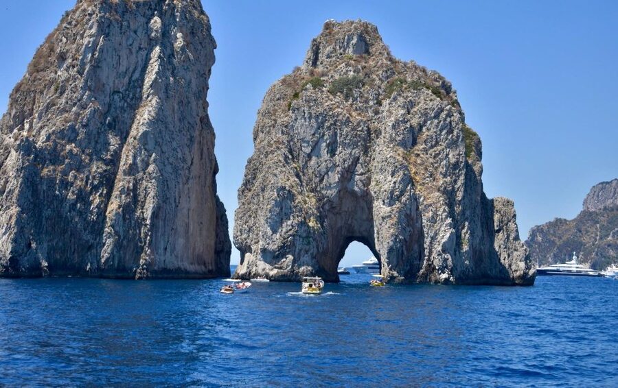 From Positano: Day trip to Capri - Group Tour by boat - Punta Carena and the Green Grotto