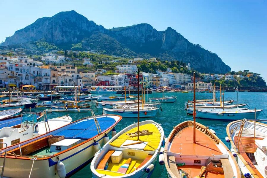 From Positano: Day trip to Capri - Group Tour by boat - Li Galli and the coastal ride to Capri