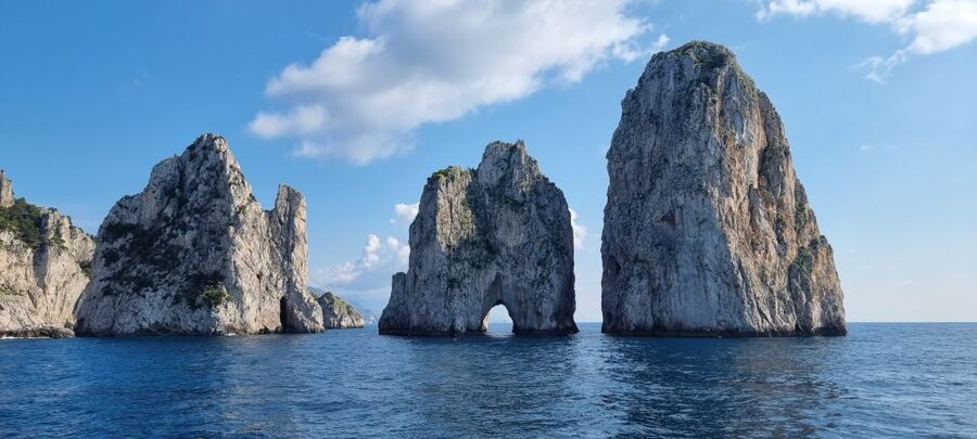 From Positano: Private Day Trip to Capri by Boat w/ Skipper - Faraglioni rocks, Capri’s signature view