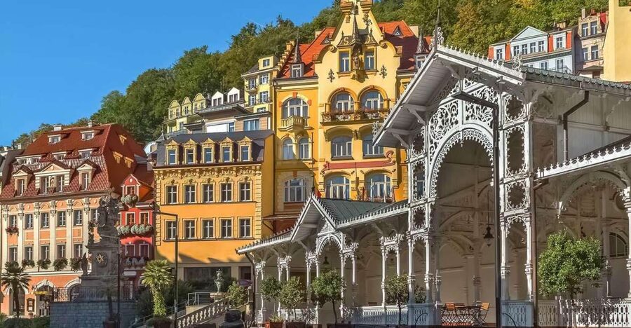 From Prague: One day trip to Karlovy Vary - Taking the cable car to Diana Tower