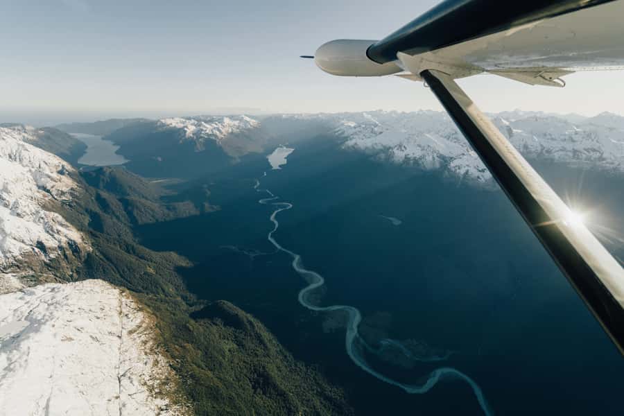 From Queenstown: Milford Sound Full-Day Trip by Plane & Boat - The flight west from Queenstown