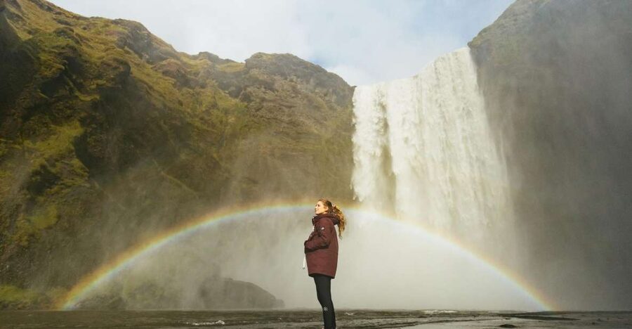From Reykjavík: Waterfalls, Black Beach & Glacier Day Trip - Seljalandsfoss: The Waterfall With a Walk Behind It