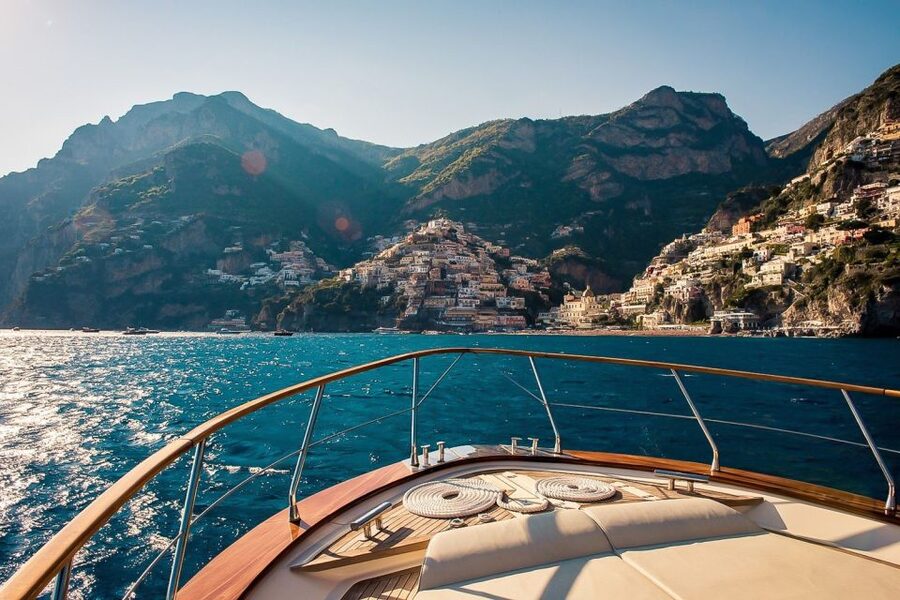 From Salerno: Day Trip to Amalfi Coast by Boat with Drinks - A simple caprese lunch served on board