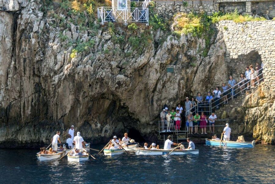 From Sorrento: Capri, Anacapri, & Blue Grotto Full-Day Trip - Seeing Capri by shuttle bus
