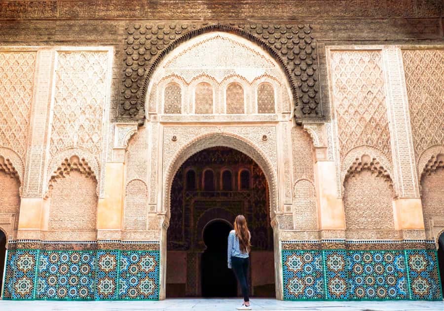 From Taghazout or Agadir: Marrakech Guided Day Trip - Following the guide through the Medina and souks