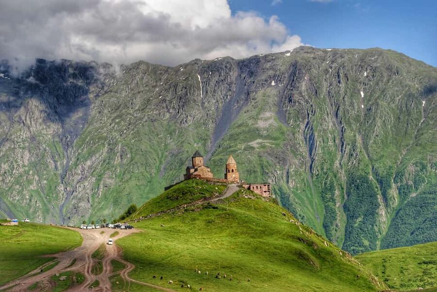 From Tbilisi: Kazbegi, Gudauri & Ananuri Day Trip - Gergeti Trinity Church rewards the long day