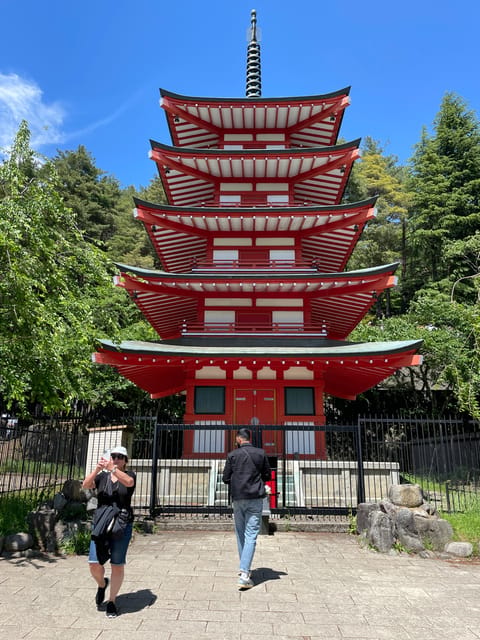 From Tokyo: Mount Fuji & Hakone Customize Private Day Tour - Kitaguchi Hongu Fuji Sengen Shrine under tall trees