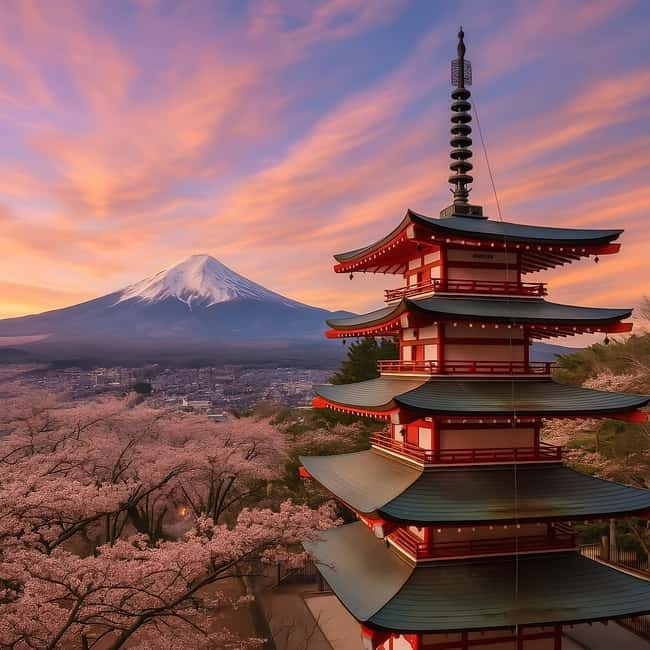 From Tokyo: Mt. Fuji & Hakone Private Day Trip - Chureito Pagoda and the famous Fuji view