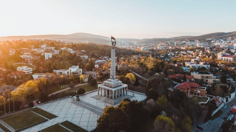 From Vienna: Bratislava with Local Guide, Castle & UFO Views - The Blue Church, Bratislava’s prettiest quick stop