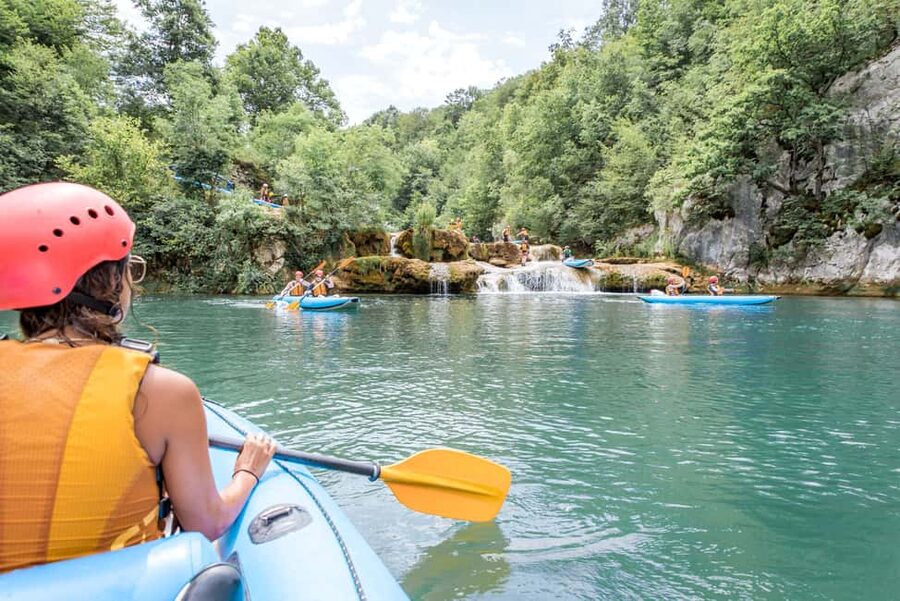 From Zagreb: Mrežnica kayaking & Rastoke village - day trip - The 9-meter jump is optional