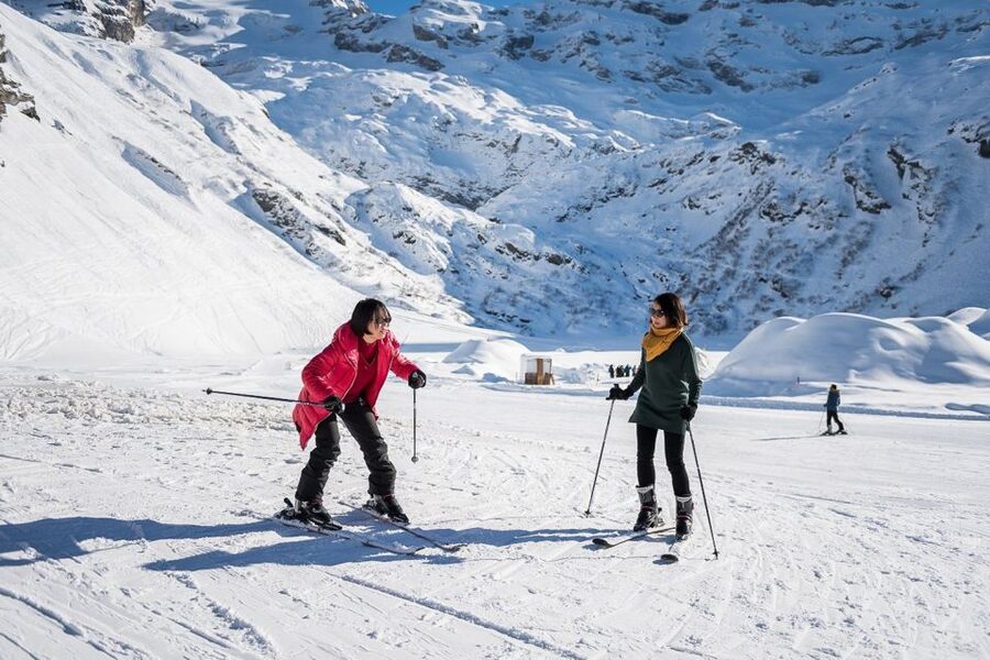 From Zurich: Mount Titlis Daytrip & first time Ski Adventure - Chapel Bridge and a short Lucerne stop
