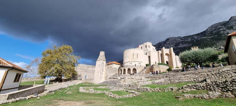 Gamti, Bovilla Lake and Kruja Day Trip from Tirana - Walking the Old Bazaar of Kruja