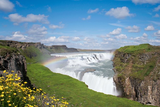 Golden Circle Day Trip with Fridheimar Greenhouse visit from Reykjavik - Gullfoss, the Golden Falls