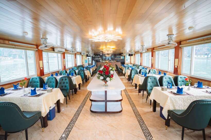 Ha long Bay day trip with Deluxe cruise - Vietnamese lunch with Fighting Chicken Islet outside