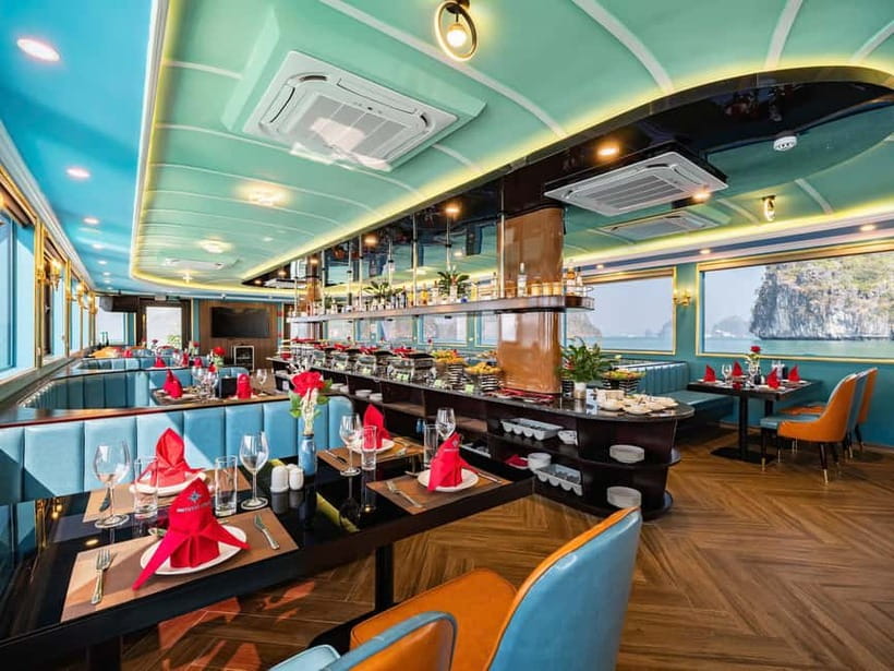 Hanoi: Ha Long Bay Full Day Trip - Amethyst Luxury Cruise - Sunset snacks on the upper deck