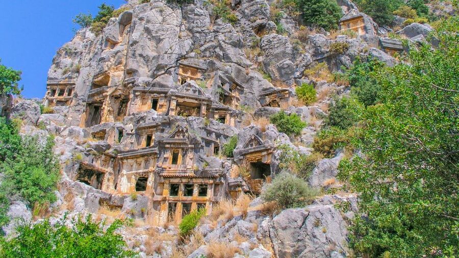 Kas: Day Trip to Kekova, Demre and Myra - Myra’s theater and rock-cut tombs