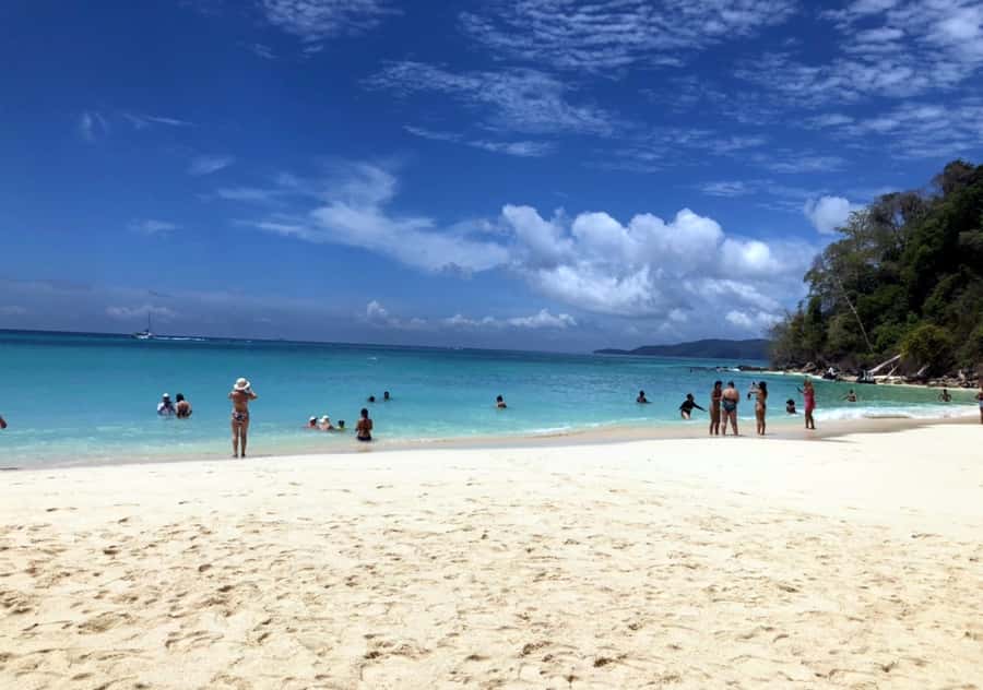 Khao Lak: Phi Phi & Bamboo Island Day Trip by Speedboat - Bamboo Island starts the water time