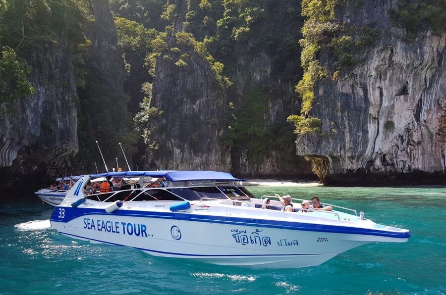 Krabi: 4 Islands Day Trip by Speedboat Including Lunch Box - Chicken Island snorkeling and the famous rock shape