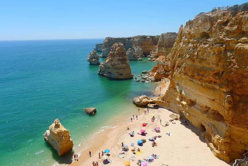 Lisbon: Algarve, Benagil Cave, Carvoeiro & Lagos Day Trip - Algar Seco and Boneca Cave Near Carvoeiro