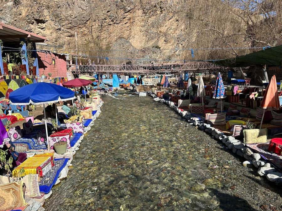 Marrakech: Day Trip To Atlas Mountains Ourika Waterfall - From Marrakech to the red foothills