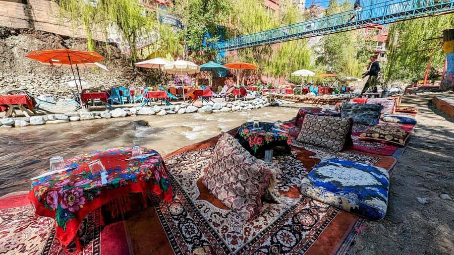 Marrakech: Day Trip To Atlas Mountains Ourika Waterfall - Ourika Valley views and the argan oil stop