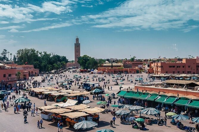 Marrakech Day Trip with Camel Ride from Casablanca - Jemaa el-Fnaa, where the city performs