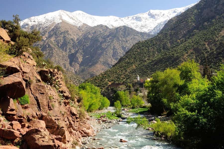 Marrakech: Ourika Valley Waterfalls & Atlas Mountains Trip - Lunch beside the Ourika River