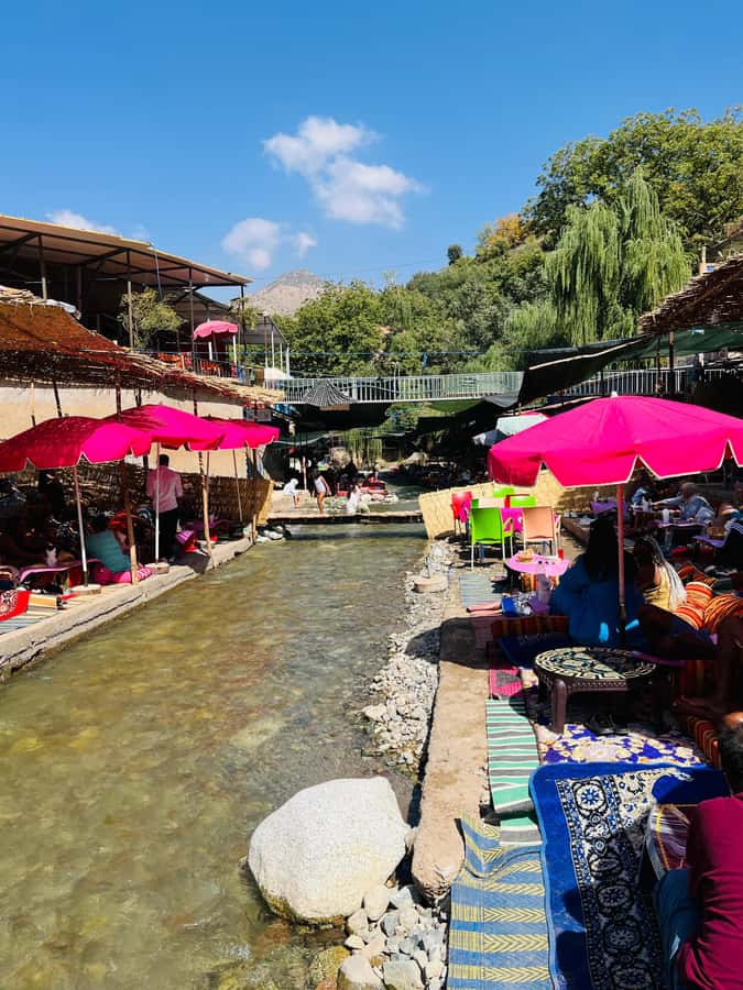 Marrakech: Ourika Valley Waterfalls & guided hike - Arriving at Setti Fatma