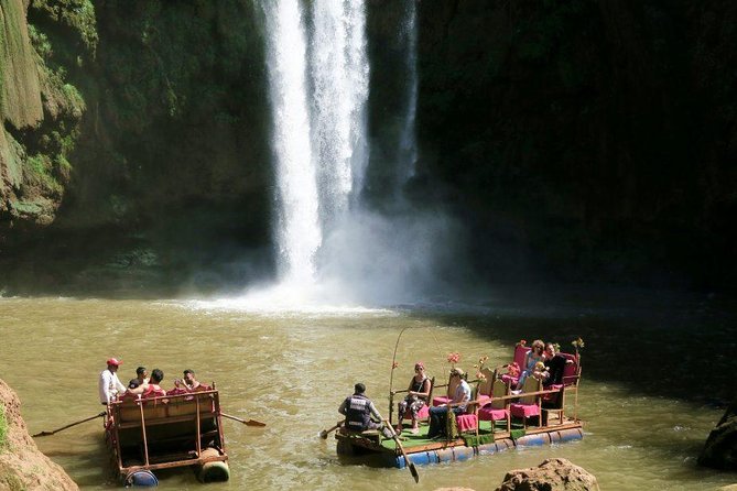 Marrakech: Ouzoud Waterfalls Guided Day Trip with Boat Ride - Lunch with a view of the cascades