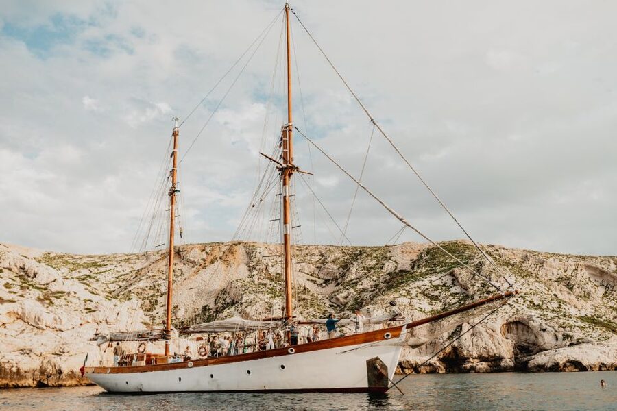 Marseille: Calanques Sailing Day Trip with Lunch and Wine - Swimming and snorkeling from the yacht