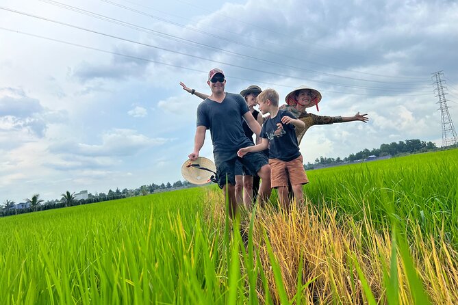 Mekong Day Trip Explore Village Bicycle CookingClass Group 12 Pax - The Tien River by boat