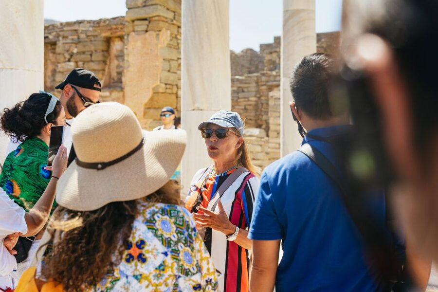 Mykonos Town: Archaeological Site of Delos Guided Day Trip - Apollo’s sanctuary and the Colossus of the Naxians