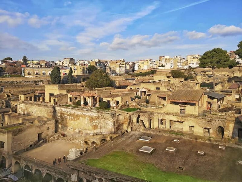 Naples: Herculaneum and Vesuvius Day Trip - Herculaneum after the 40-minute drive