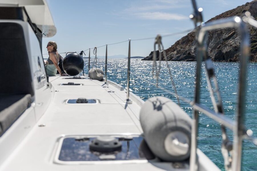 Naxos: Luxury Catamaran Day Trip with Lunch and Drinks - Setting out from Naxos Marina at 9:15 AM