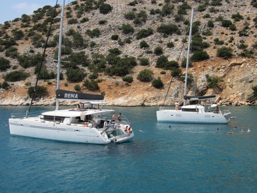 Naxos: Luxury Catamaran Day Trip with Lunch and Drinks - A catamaran made for a full day at sea