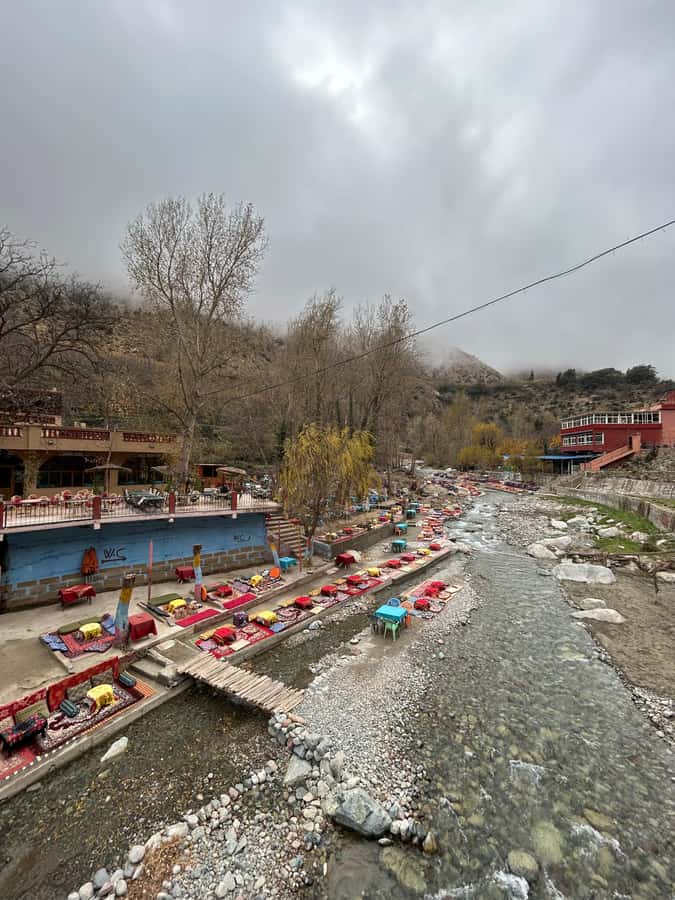 Ourika Valley Day Trip from Marrakech with Guide & Lunch - Lunch beside the Ourika River