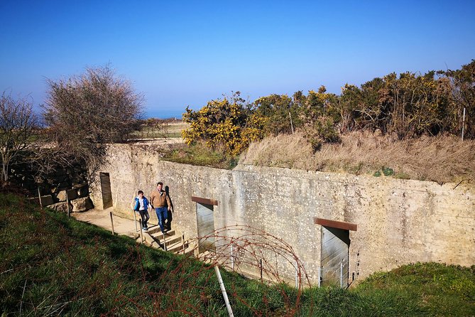 Pointe du Hoc,Omaha Beach, American Cemetery - Day trip from Paris to Normandy - Arromanches and the remains of Mulberry Harbour