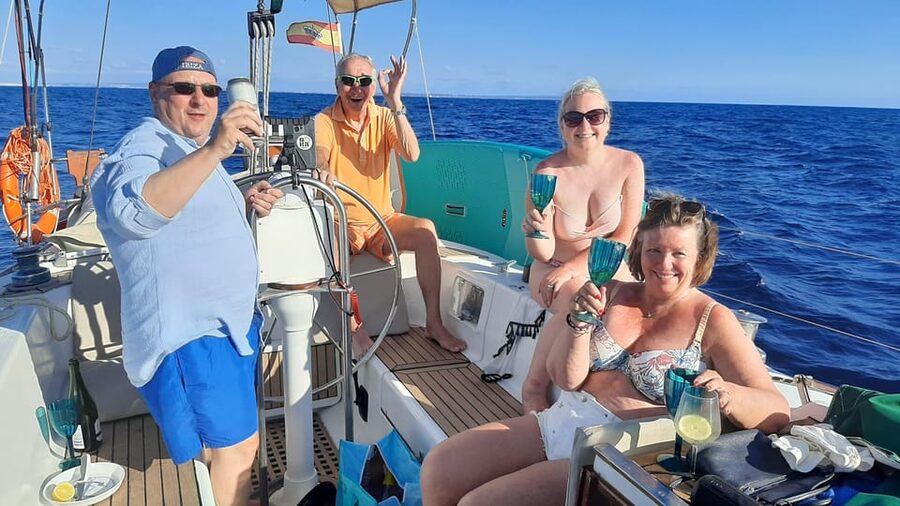 Private Sailboat Day-Trip from IBIZA to FORMENTERA - Swimming, snorkeling, and SUP near Formentera