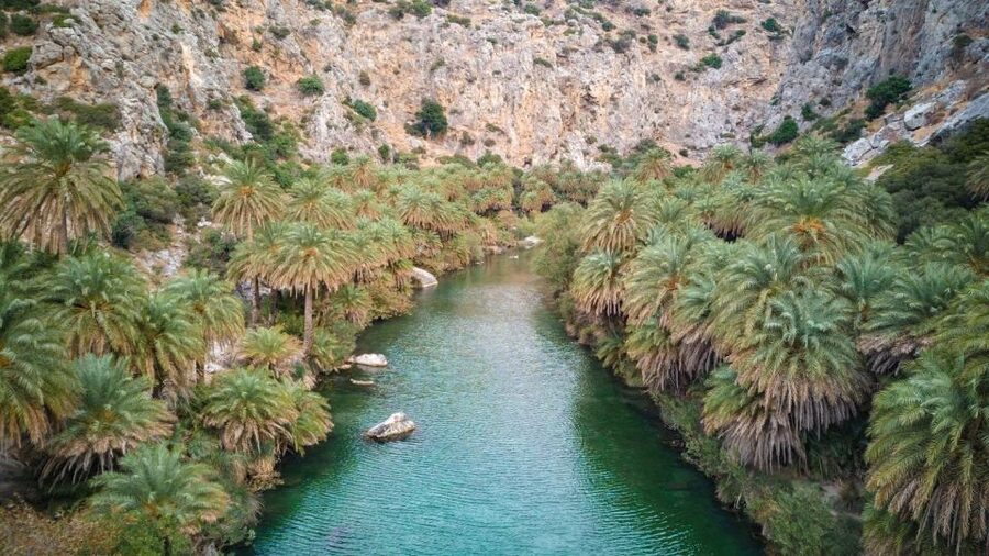 Rethymno: Preveli Beach Damnoni Beach Kourtaliotiko Day Trip - Preveli Beach, the palm forest, and the river